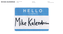 Desktop Screenshot of mikekalenderian.com